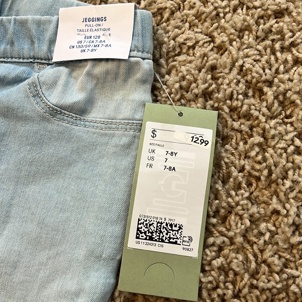 Girls’ H&M Pull on Jeggings 7/8 NWT - Picture 2 of 2